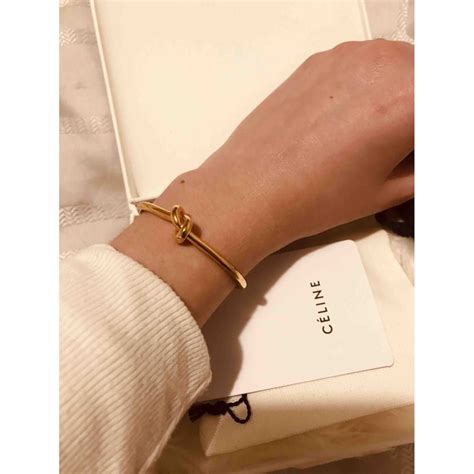 celine paris gold bracelet|second hand celine bracelets.